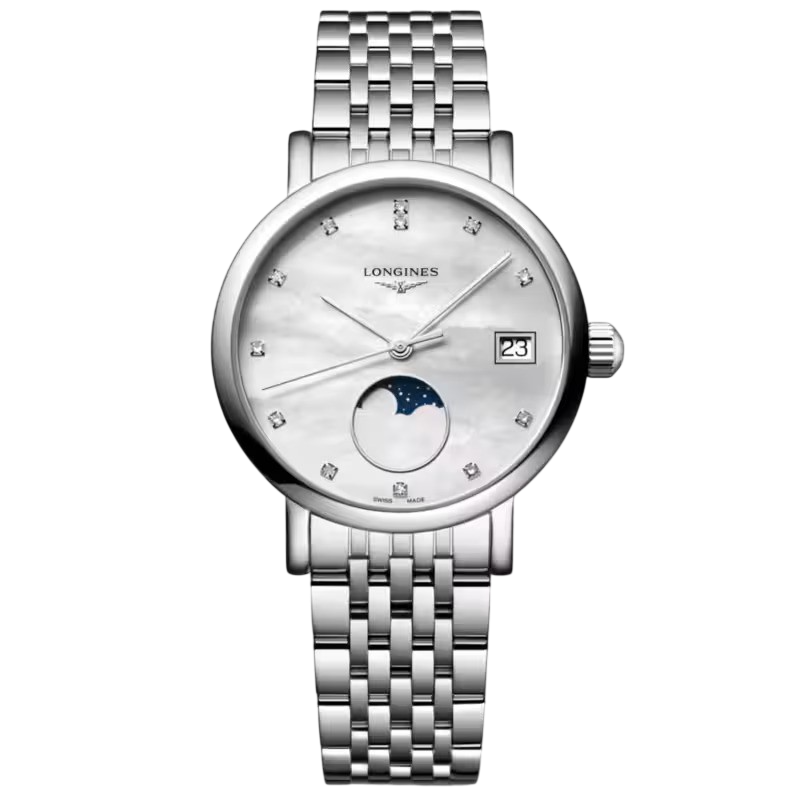 LONGINES Elegant Collection Moonphase (Mother of Pearl, 30mm)