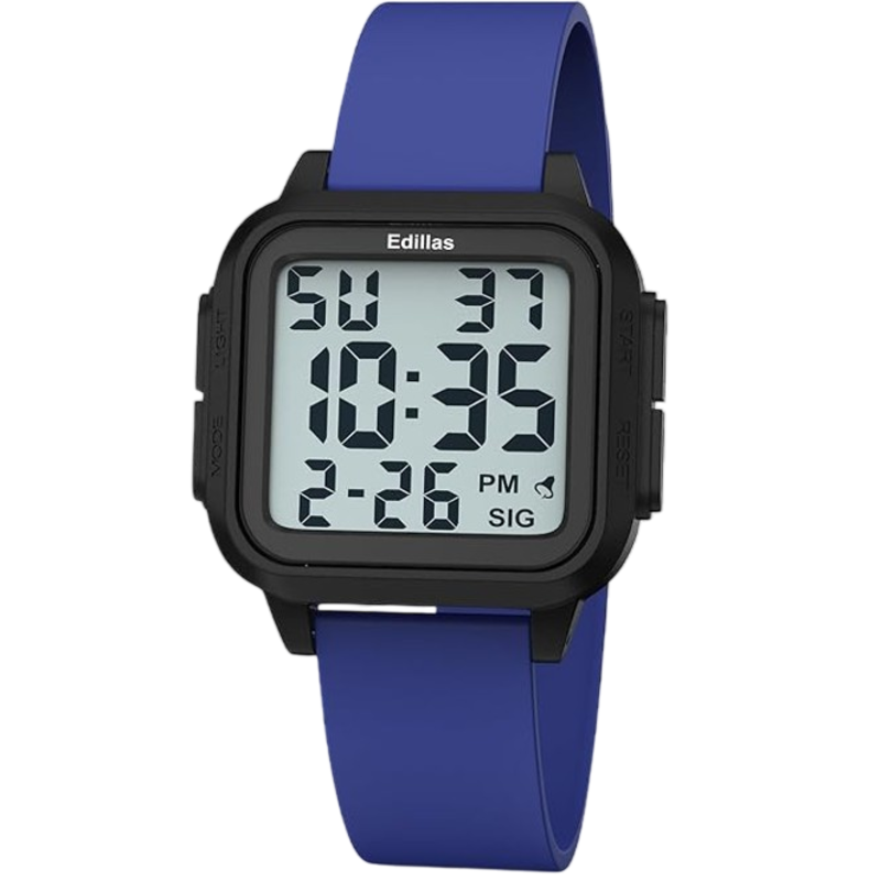 EDILLAS Men's Square Digital Sport Watch