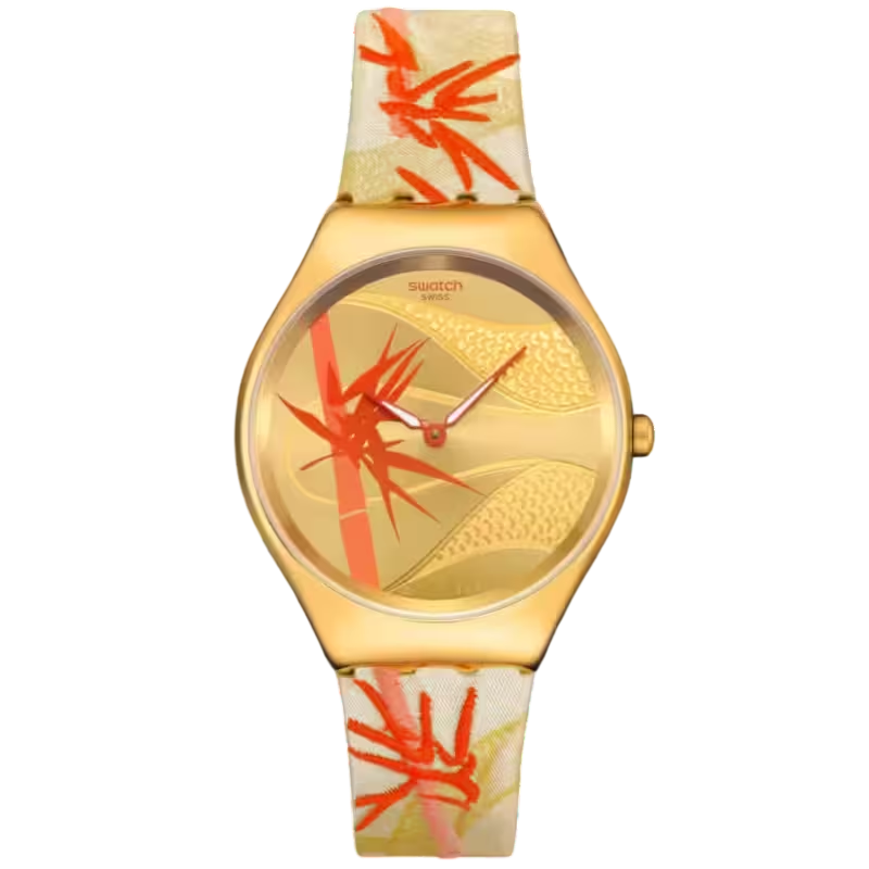 SWATCH GOLDEN RED BAMBOO