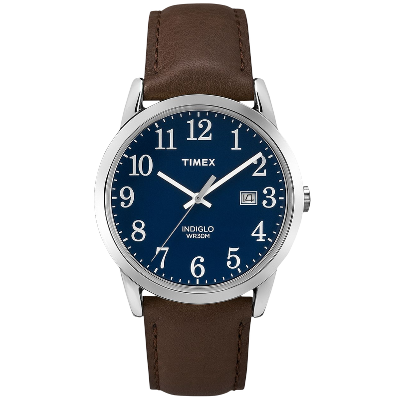 TIMEX Easy Reader (Blue/Dark Brown)