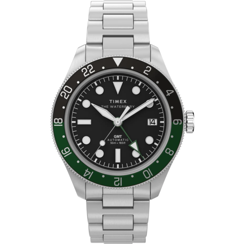 TIMEX Waterbury Heritage Automatic GMT (Black/Green)