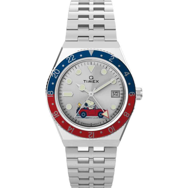 TIMEX X PEANUTS GMT (Red/Blue, 38mm)